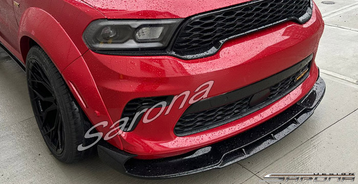 Custom Dodge Durango  SUV/SAV/Crossover Front Lip/Splitter (2021 - 2024) - $790.00 (Part #DG-063-FA)